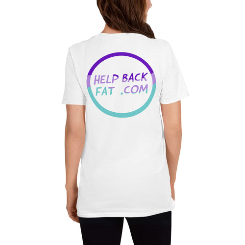 Unisex Back-Only Logo HelpBackFat.Com T-Shirt